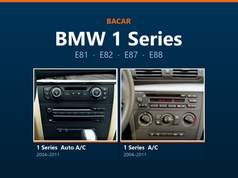 Магнітола для BMW 1 Series E87: як визначити версію і яка підійде