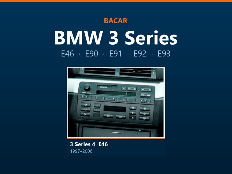 Магнітола для BMW 3 Series: як визначити покоління і яка підійде