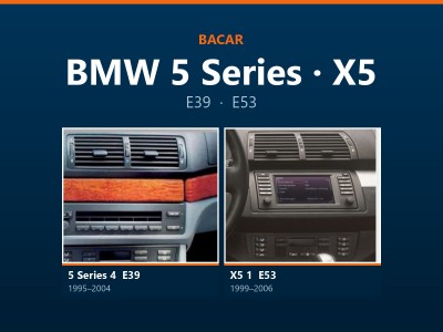 Магнітола для BMW 5 E39 і X5 E53: як визначити покоління і яка підійде