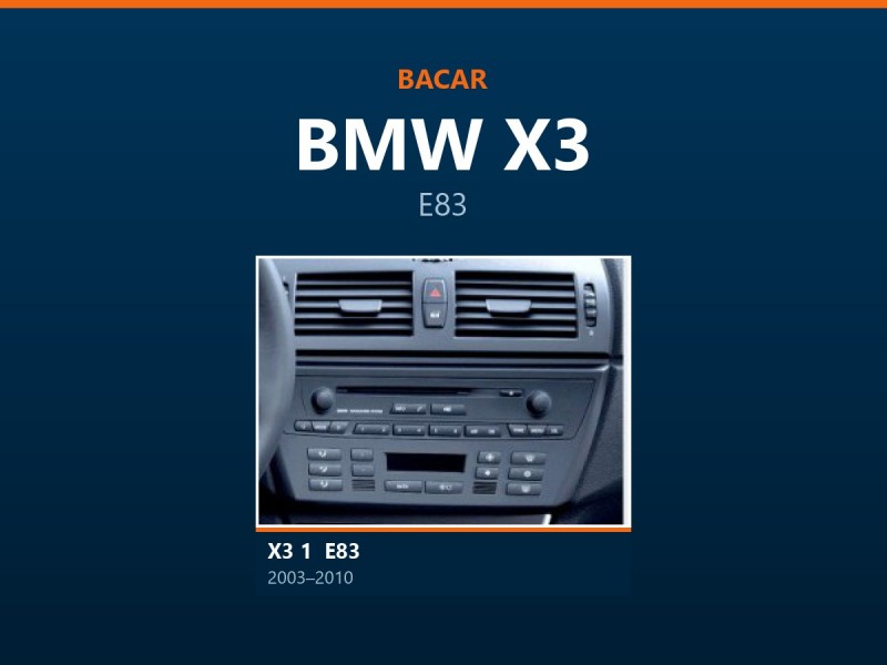 Магнітола для BMW X3: як визначити покоління і яка підійде