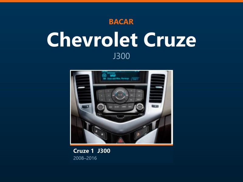 Магнітола для Chevrolet Cruze: як визначити покоління і яка підійде