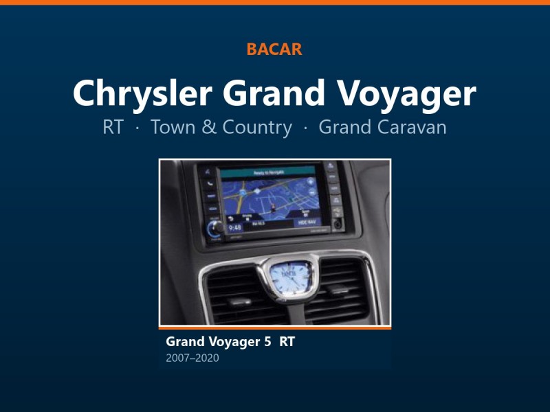 Магнітола для Chrysler Grand Voyager: як визначити покоління і яка підійде