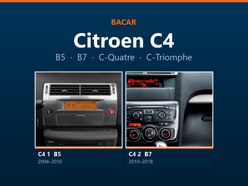 Магнітола для Citroen C4: як визначити покоління і яка підійде