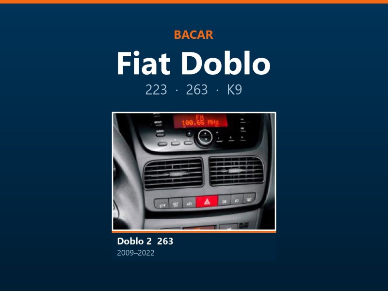 Магнітола для Fiat Doblo: як визначити покоління і яка підійде