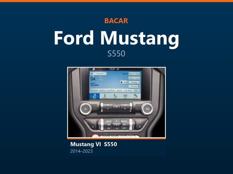 Магнітола для Ford Mustang: як визначити покоління і яка підійде