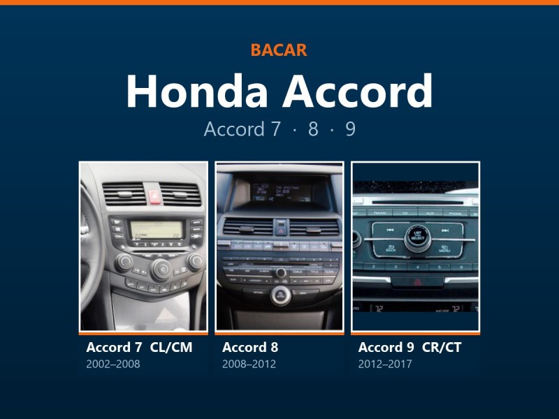 Магнітола для Honda Accord: як визначити покоління і яка підійде
