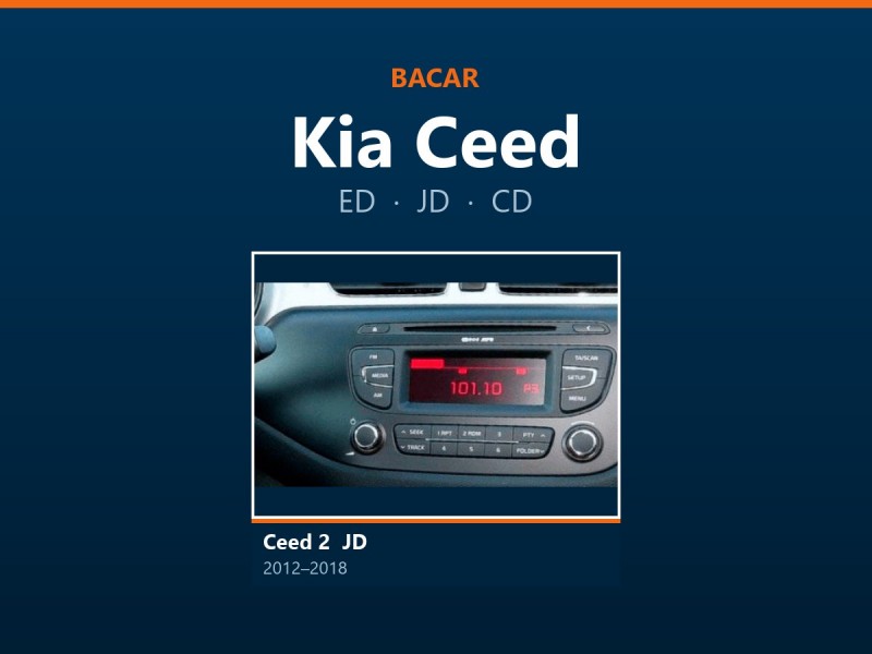 Магнітола для Kia Ceed: як визначити покоління і яка підійде