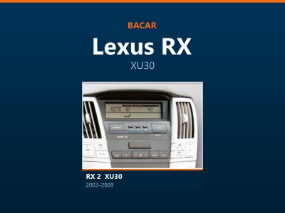 Магнітола для Lexus RX: як визначити покоління і яка підійде