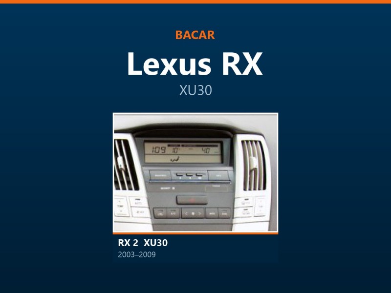 Магнітола для Lexus RX: як визначити покоління і яка підійде