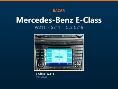 Магнітола для Mercedes-Benz E-Class: як визначити покоління і яка підійде