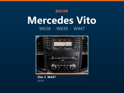 Магнітола для Mercedes Vito: як визначити покоління і яка підійде