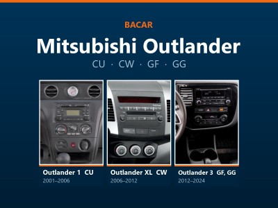 Магнітола для Mitsubishi Outlander: як визначити покоління і яка підійде