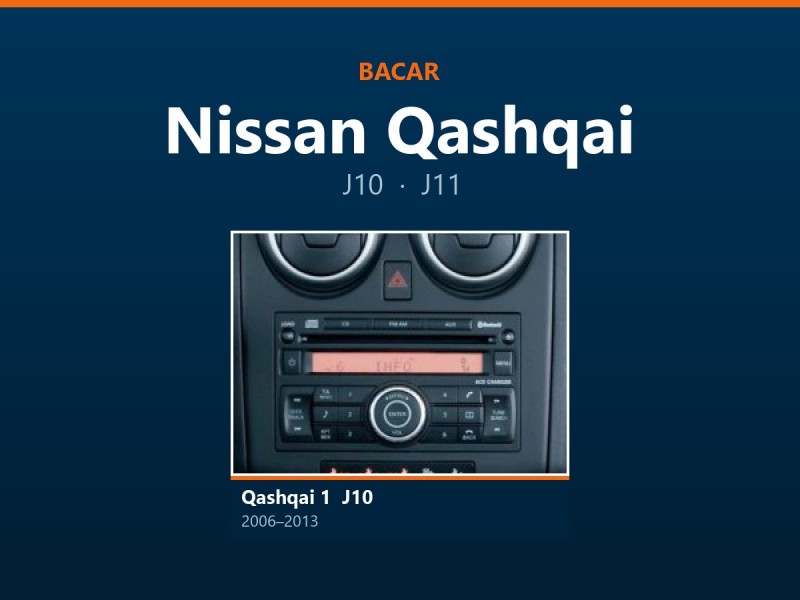 Магнітола для Nissan Qashqai: як визначити покоління і яка підійде