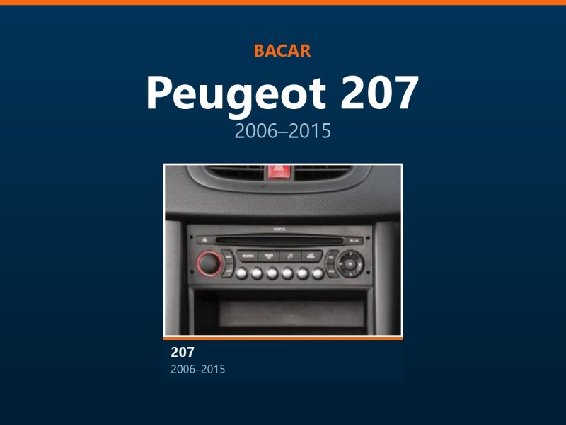 Магнітола для Peugeot 207: як визначити покоління і яка підійде