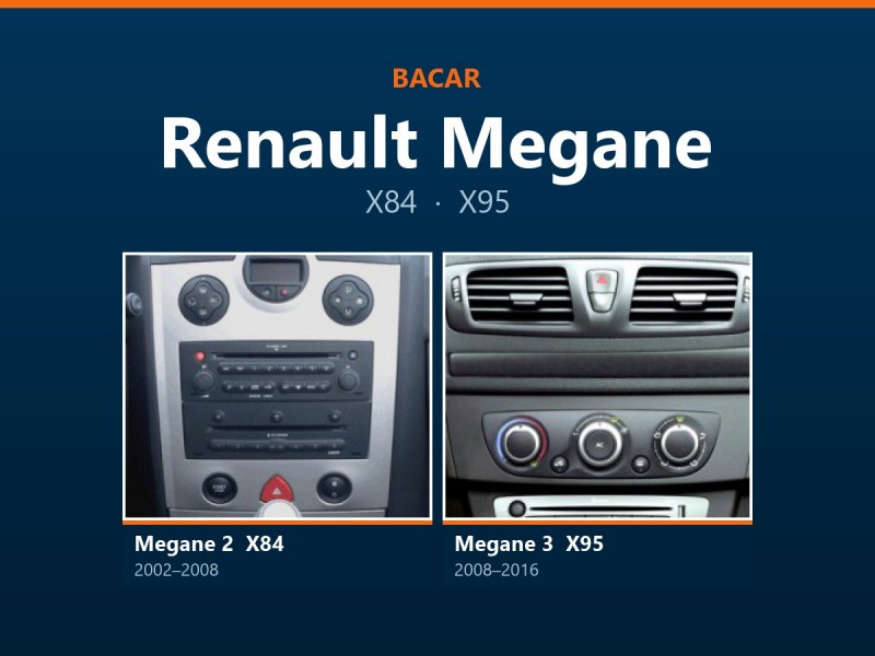 Магнітола для Renault Megane: як визначити покоління і яка підійде