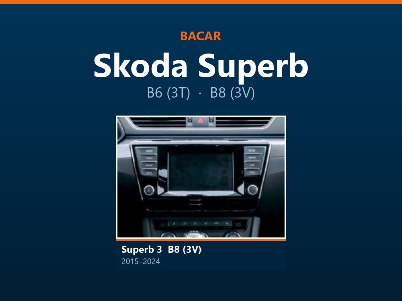 Магнітола для Skoda Superb: як визначити покоління і яка підійде