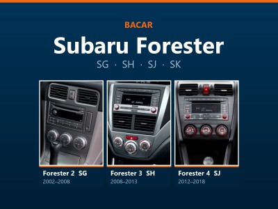 Магнітола для Subaru Forester: як визначити покоління і яка підійде