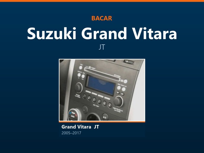 Магнітола для Suzuki Grand Vitara: як визначити покоління і яка підійде