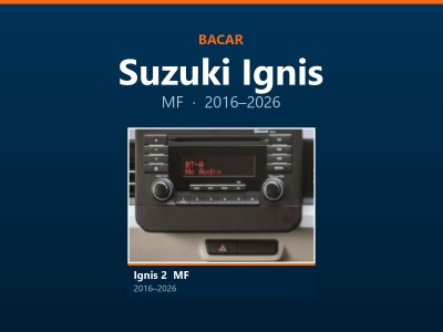 Магнітола для Suzuki Ignis: як визначити покоління і яка підійде