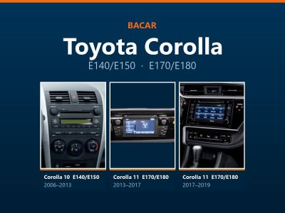 Магнітола для Toyota Corolla: як визначити покоління і яка підійде