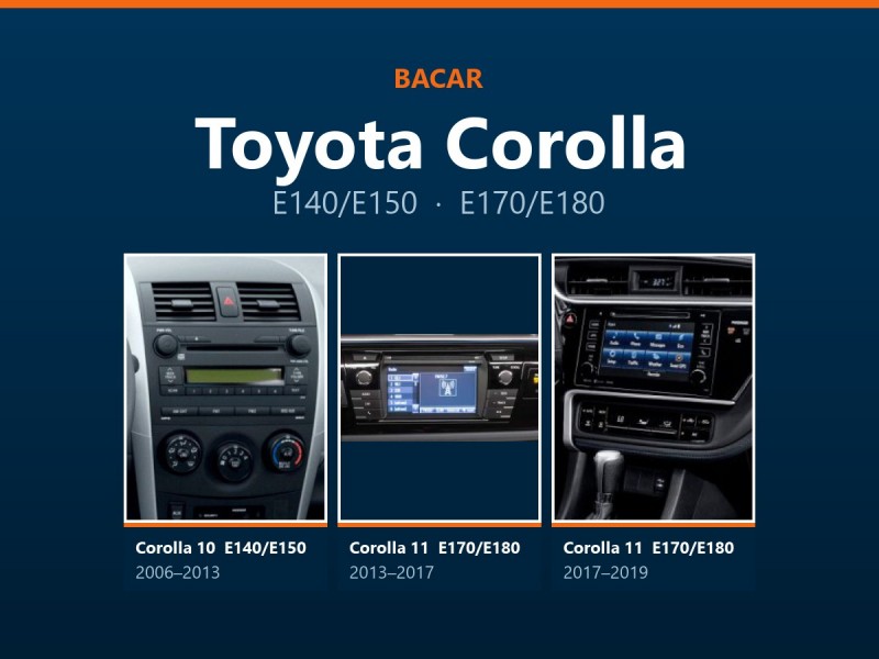 Магнітола для Toyota Corolla: як визначити покоління і яка підійде