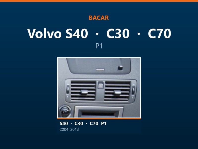 Магнітола для Volvo S40, C30 і C70: як визначити покоління і яка підійде