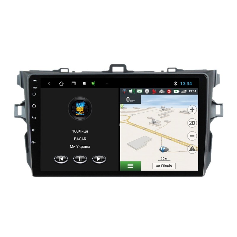 Штатна магнітола для Toyota Corolla 2006-2013 з Android-функціями