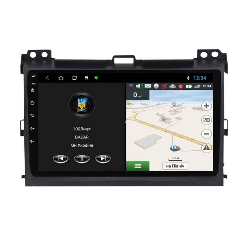 Штатна магнітола для Toyota Land Cruiser Prado 2004-2009 з Android-функціями