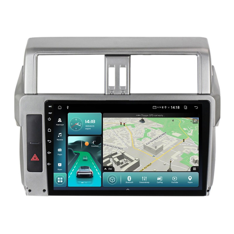 Штатна магнітола для Toyota Land Cruiser Prado 2013-2017 з Android-функціями