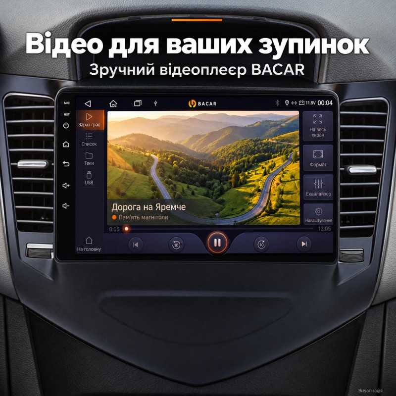 Штатная магнитола для Chevrolet Cruze J300 2008-2014