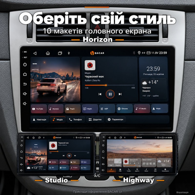 Штатная магнитола для Chevrolet Lacetti Buick Excelle J200 2004-2013 A
