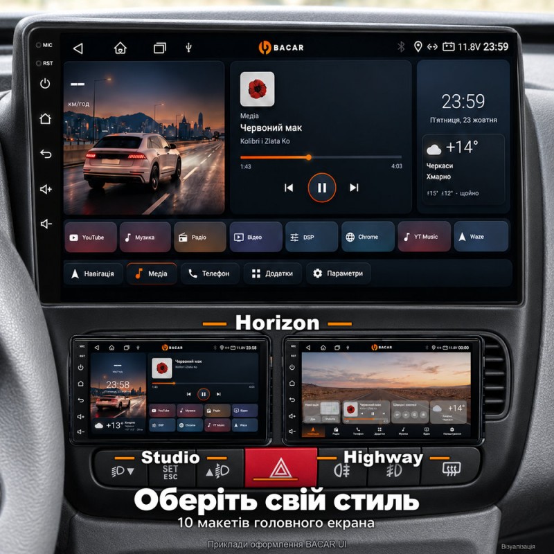 Штатна магнітола для Fiat Doblo 2 II 263 2009-2015