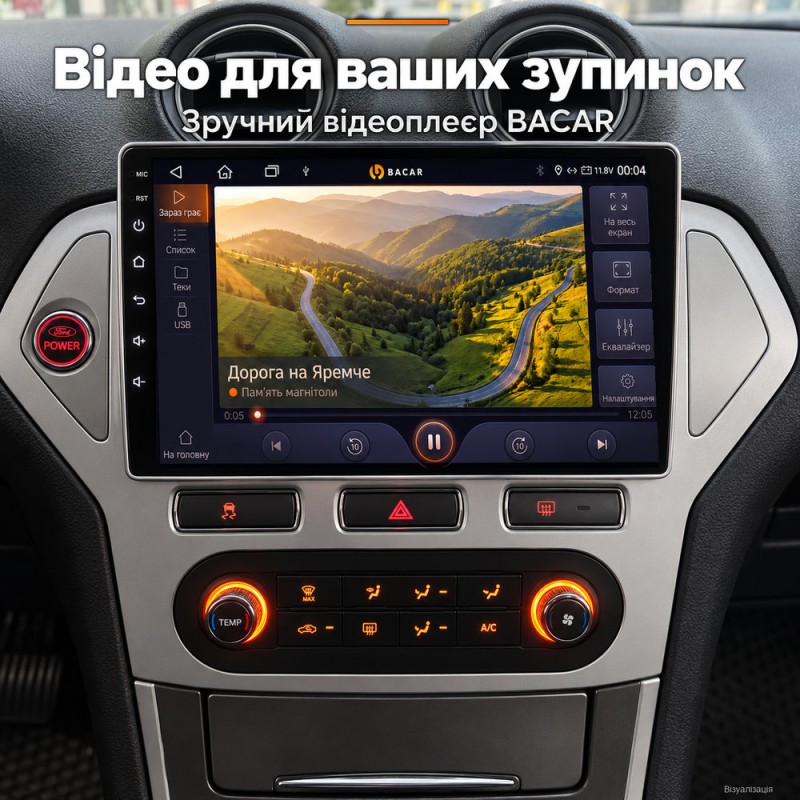 Штатная магнитола для Ford Mondeo 4 BA7 2007-2010