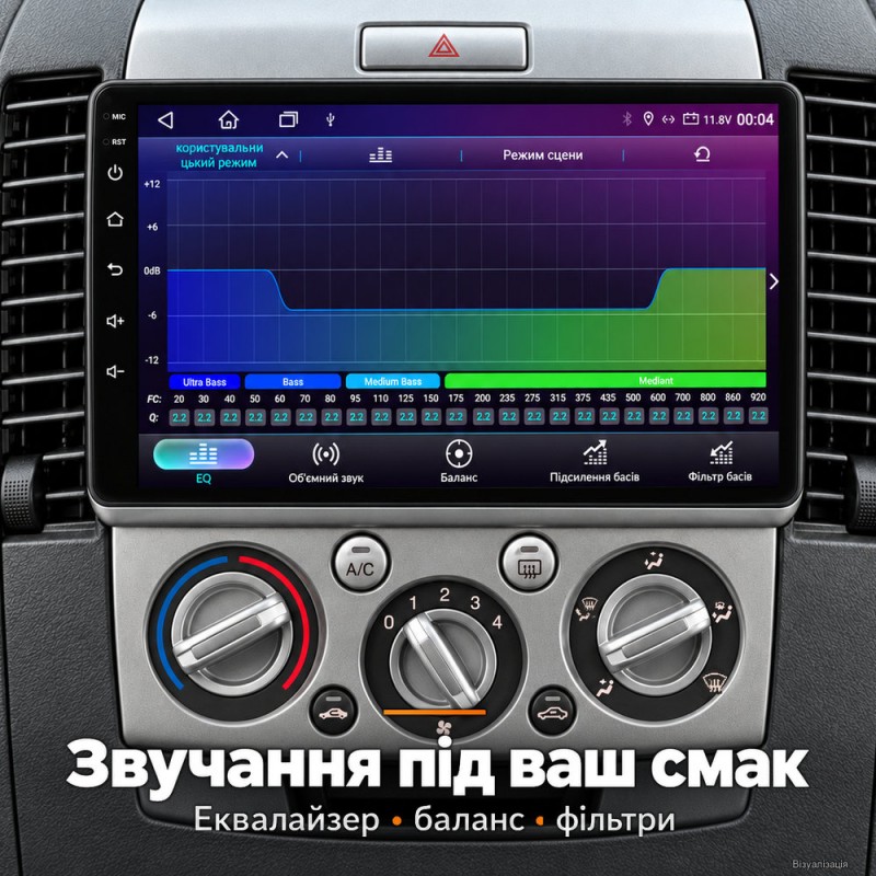 Штатная магнитола для Ford Ranger 2 Everest Mazda BT-50 2006-2011
