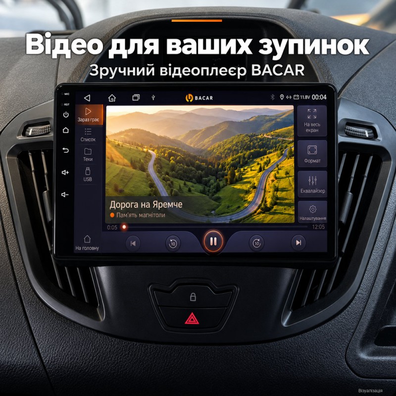 Штатная магнитола для Ford Tourneo Custom I Transit 2012-2021