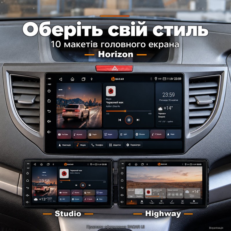 Штатная магнитола для Honda CRV RM 2012-2017