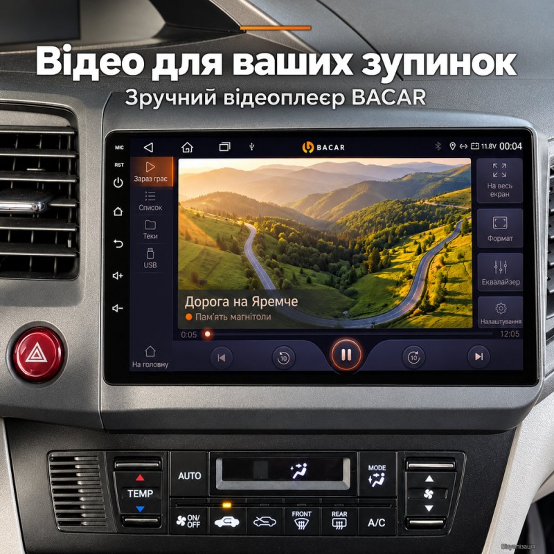Штатная магнитола для Honda Civic 9 FB 2011-2015
