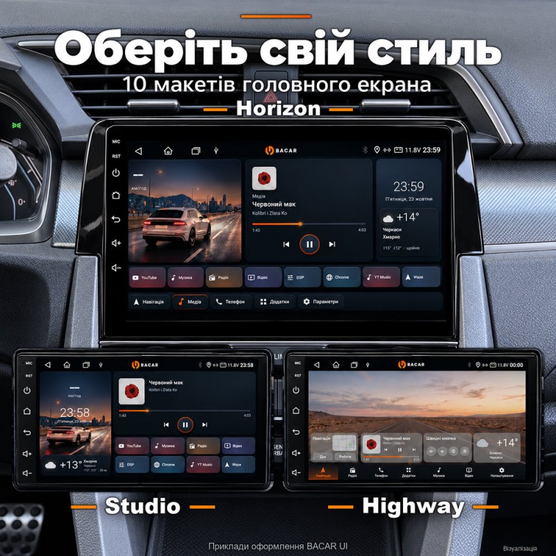 Штатная магнитола для Honda Civic 10 FC FK 2015-2020