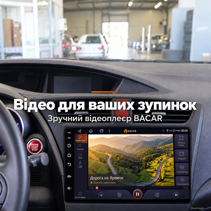 Штатная магнитола для Honda Civic 9 FK FB 2012-2017