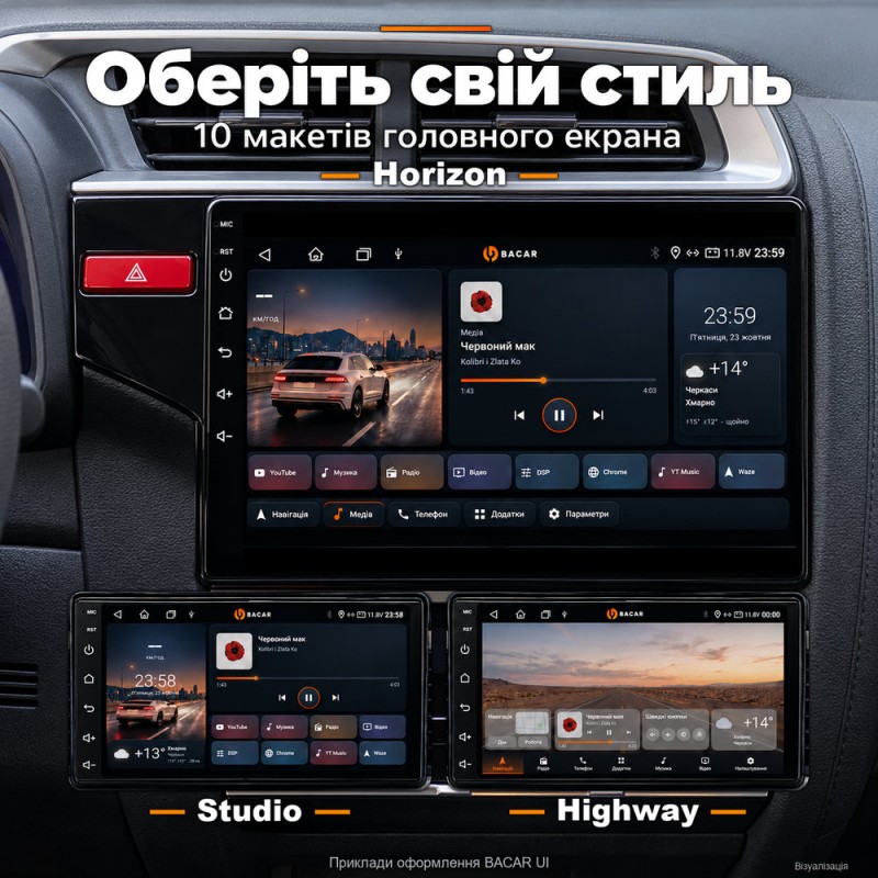 Штатная магнитола для Honda Jazz 3 Fit 3 GP GK 2013-2020 B