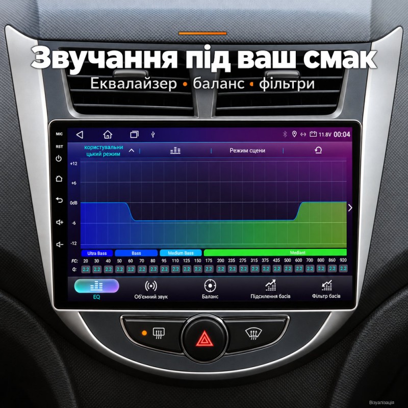 Штатная магнитола для Hyundai Accent Solaris RB 2010-2016