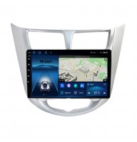 Штатна магнітола для Hyundai Accent Solaris RB 2010-2016 silver