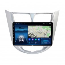 Штатная магнитола для Hyundai Accent Solaris 2010-2016 silver