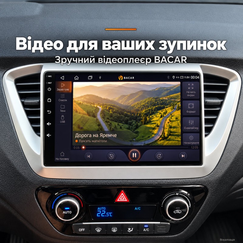 Штатная магнитола для Hyundai Accent Solaris HC 2017-2018