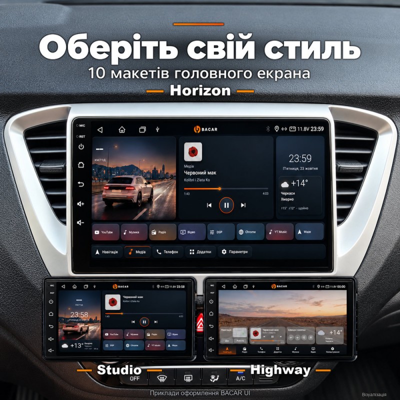 Штатная магнитола для Hyundai Accent Solaris HC 2017-2018
