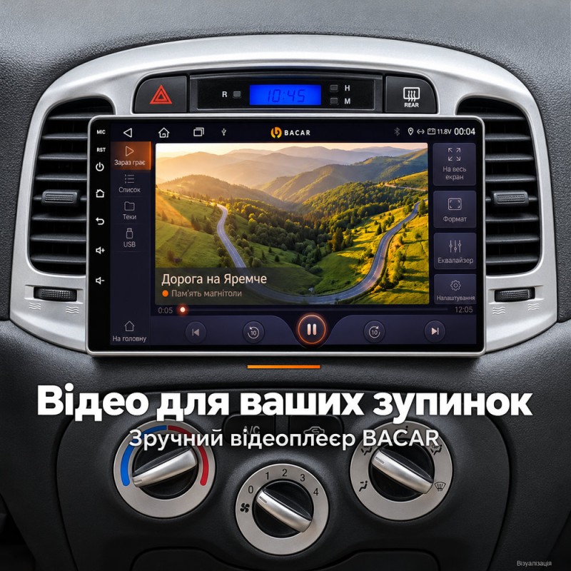 Штатная магнитола для Hyundai Accent MC 2006-2011