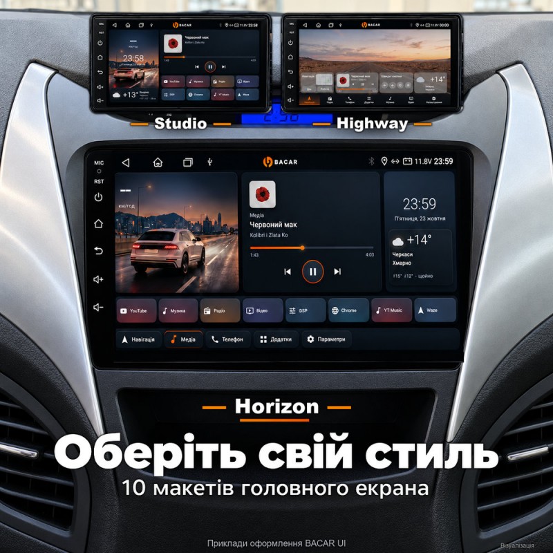 Штатная магнитола для Hyundai Elantra MD 2011-2015