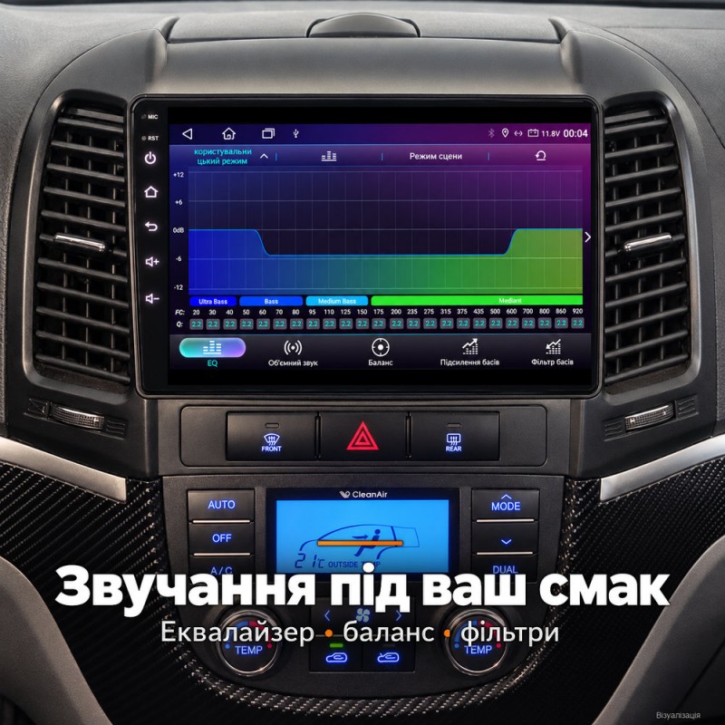 Штатная магнитола для Hyundai Santa Fe CM 2006-2012