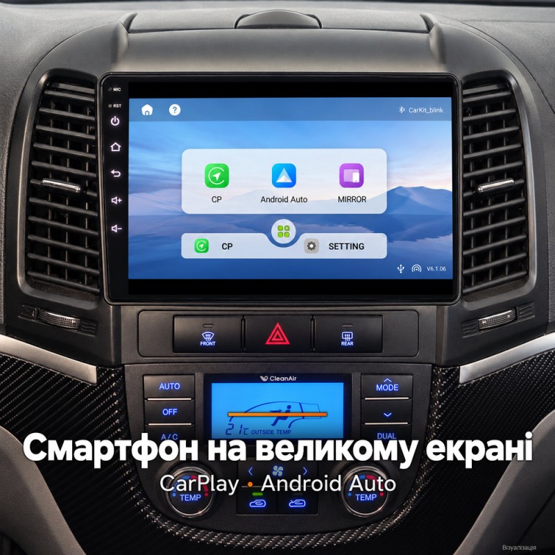 Штатная магнитола для Hyundai Santa Fe CM 2006-2012
