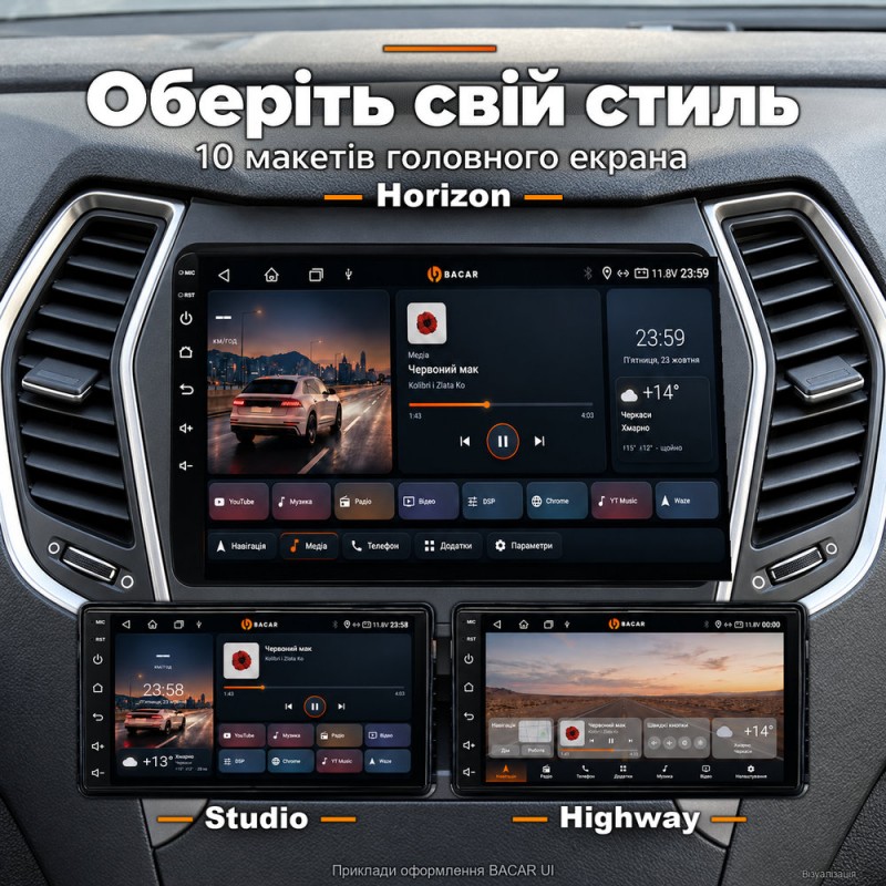 Штатная магнитола для Hyundai Santa Fe DM 2013-2016